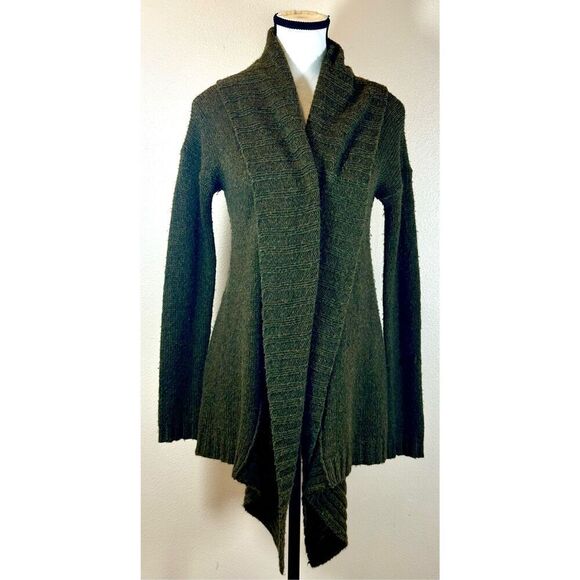 Calypso Saint Barth Womens Wool Camel Hair Long Sleeve Wrap Cardigan Sweater S - Picture 1 of 9